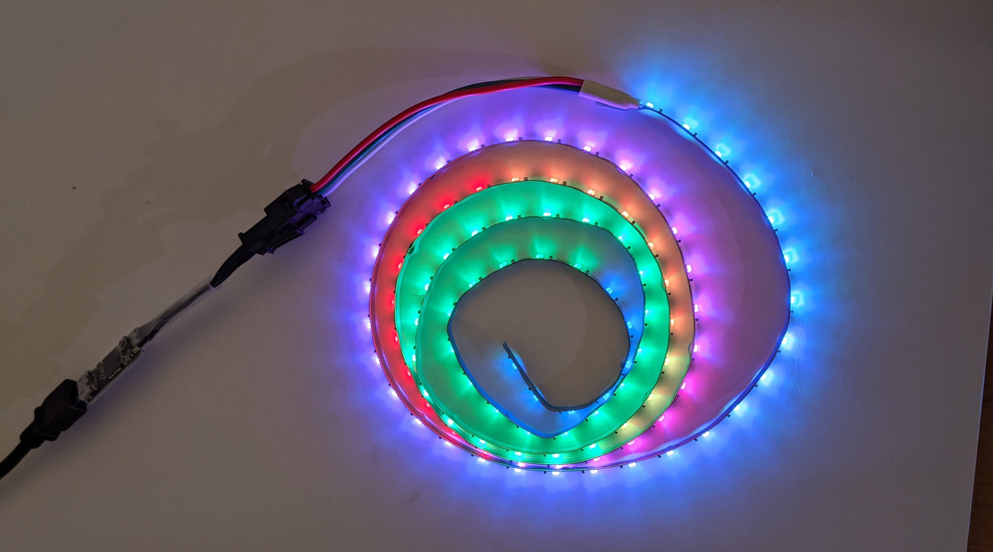 3mm Ultra Thin Digital LED Strip with WS2812B-2020,100LEDs/strip