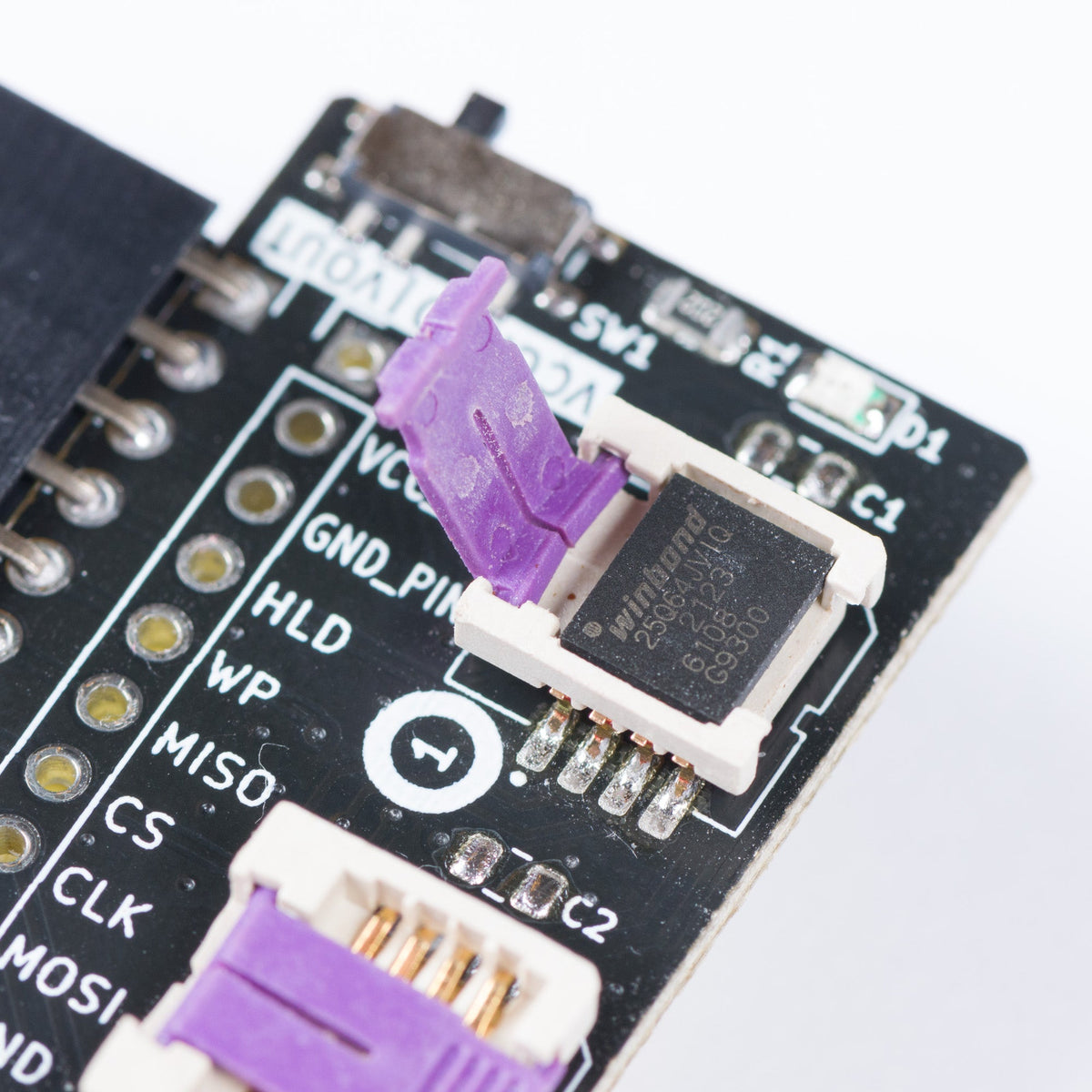 Bus Pirate 5 WSON8 SPI flash adapter
