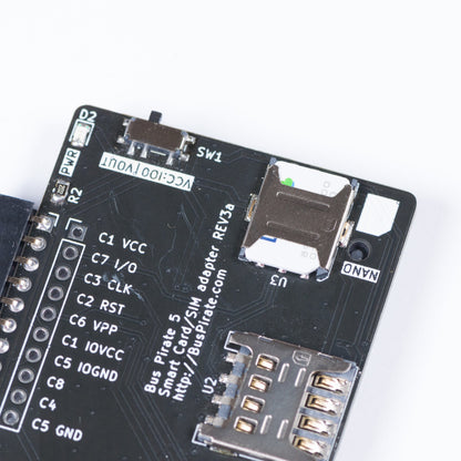Bus Pirate 5 mini/micro/nano SIM and Smart IC card adapter