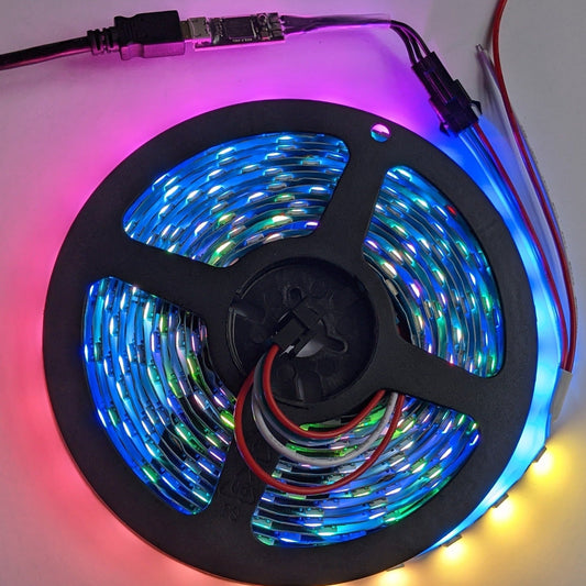 Flexible s-shape 'serpintine' digital LED strip,5meters